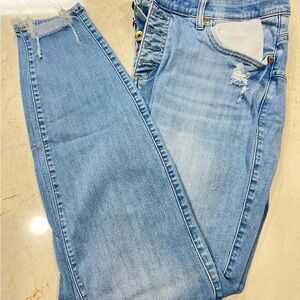 Trendy Light Blue Women's Skinny Jeans